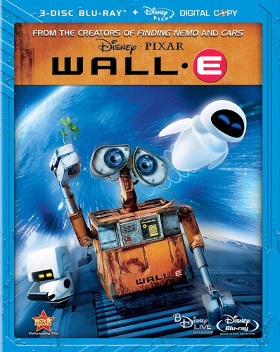 Blu Ray Wall-e + Dvd (edicion De 3 Discos) Slip Cover