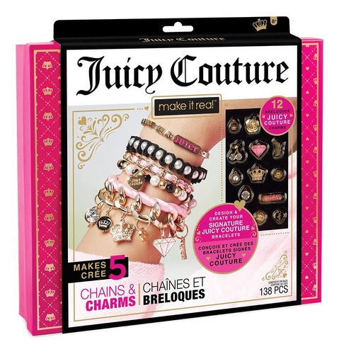 Juicy Couture Kit Para Hacer Pulseras, Incluye 12 Charms