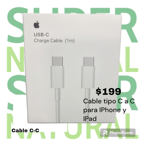 Cable Tipo C A C Para Dispositivos Apple