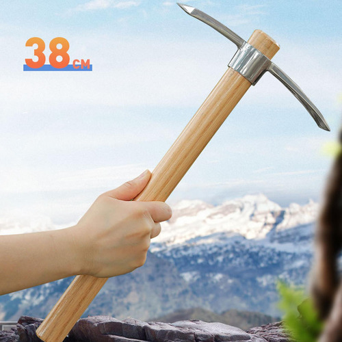 Hacha Para Hielo Glacier Con Mango De Madera, Azada