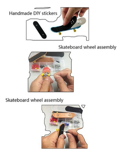 A Gift Mini Juego De Mesa De Skate De Dedo Profesional