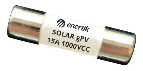 Fusible Solar 10x38mm Gpv 1000vcc 15a - Sfus-15 - Enertik