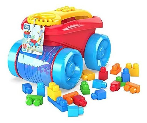 Juguete De Construcciòn Mega Bloks Block Scooping Wagon Jue