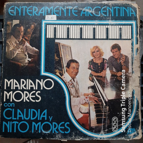 Vinilo Mariano Mores Con  Claudia Y Nito Mores  T3