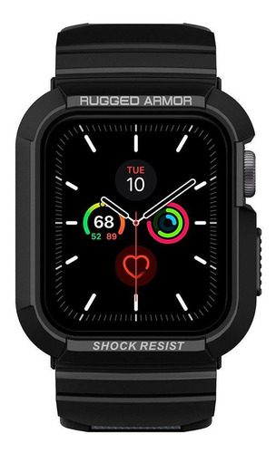 Capa Spigen Rugged Armor Pro Apple Watch Series 6/5/4 (40mm) Cor da caixa Preto Cor da pulseira Preto