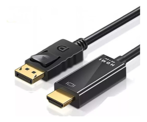 Cable Displayport Dp A Hdmi Hd 1080p 4k 1.8 Metros