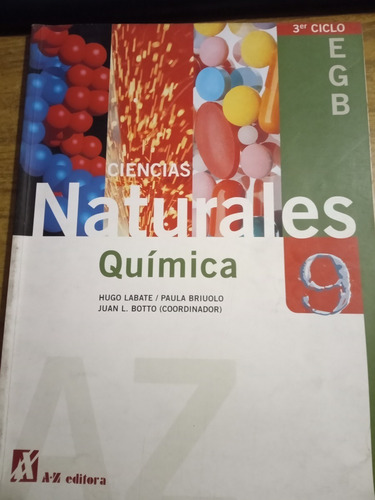 Ciencias Naturales. Quimica 9. Egb. A.z Editora