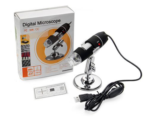 1600x Zoom 8 Led Microscopio Digital Usb De Mano Endoscopio