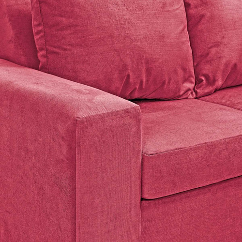 Imagen 4 de 4 de Living Kahlo 3 Cuerpos + 2 Pouf Felpa