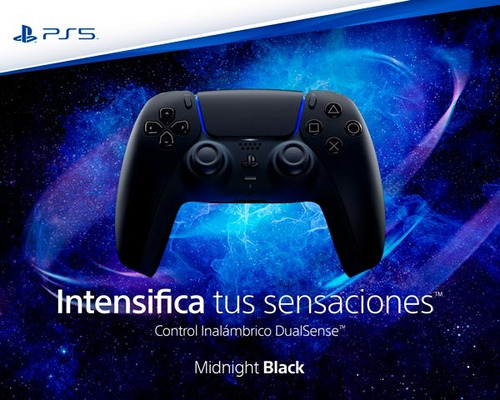 Control Sony Playstation Dualsense  Midnight Black