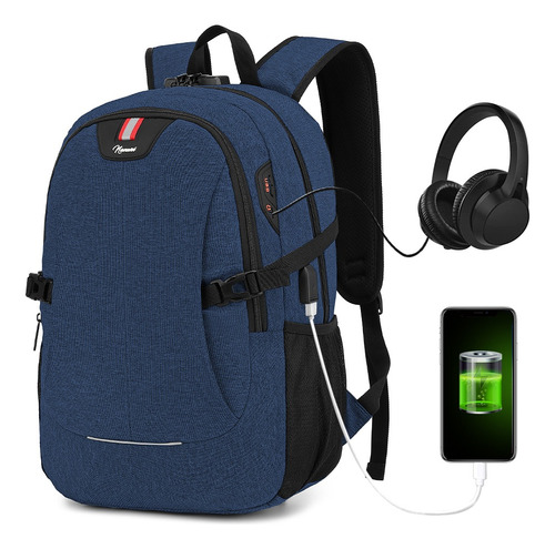 Mochila Antirrobo De 15.6 Pulgadas De Carga Usb Para Portáti