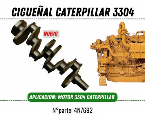 Cigüeñal De Motor Caterpillar 3304 Nuevo
