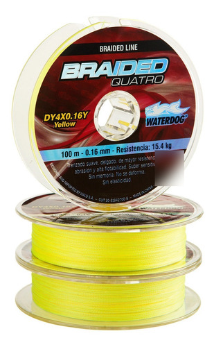 Multifilamento Waterdog Braided 0.22mm 22.9kg 100 Metros