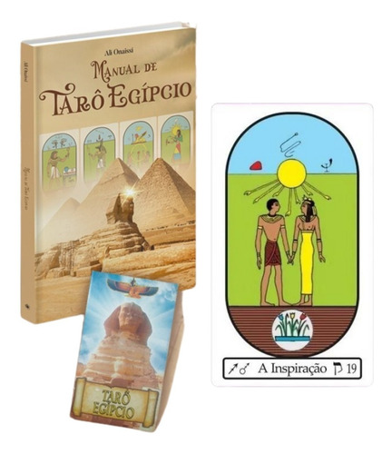 Tarô Egípcio 78 Cartas + Manual De Instruções