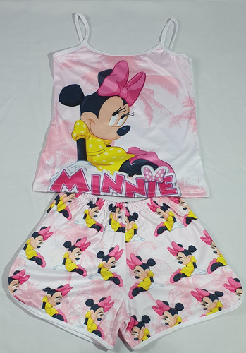 Pijama De  Dama Mimi Short Y Blusa 