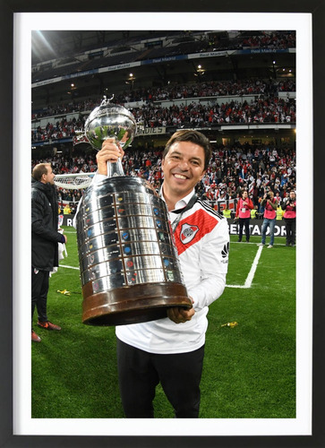 Cuadro River Plate 40x50 Enzo Perez Copa Libertadores 2018