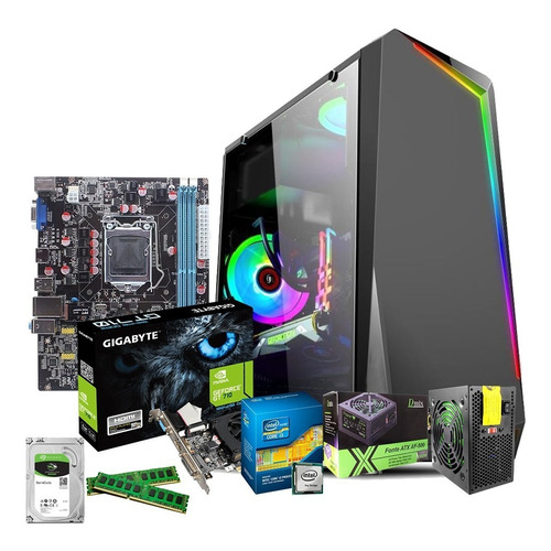 Computador Cpu Gamer Hd 1tb Placa De Video Gt710 2gb 8gb Ram