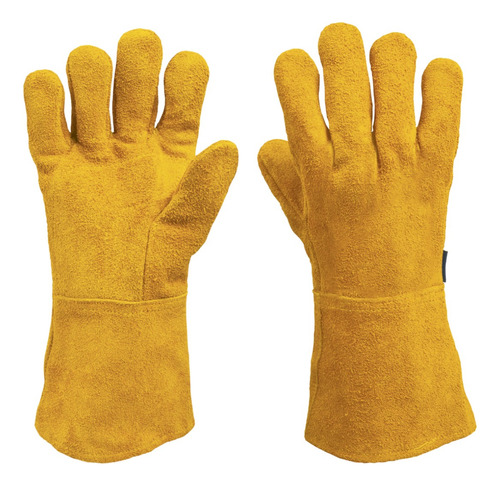 Guantes De Carnaza, Largos, Unitalla, Truper 14242