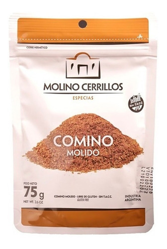 Comino Molido Premium Molino Cerrillos Doypack 75g Sin Tacc