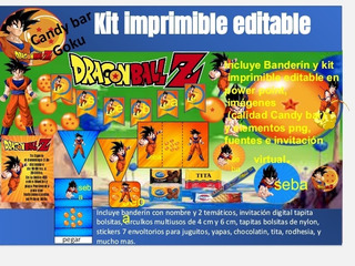 Kit Imprimible Dragon Ball Goku | MercadoLibre ???? Kit Imprimible Dragon Ball Goku | MercadoLibre ????