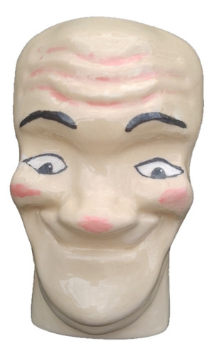 Vaso Cabeza Geniol Cerámica Artesanal