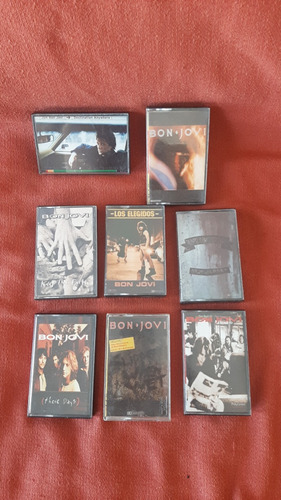 Lote Cassette Bon Jovi Originales En Caja Y Fotolito 