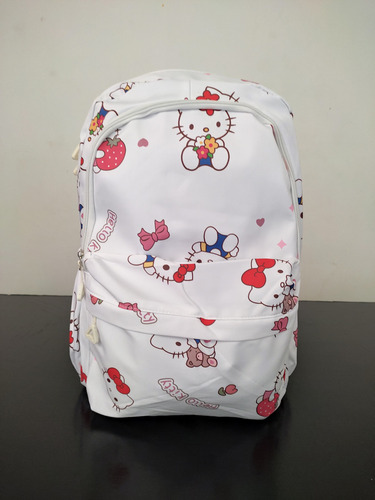 Mochila Sanrio Primaria O Juvenil Blanco Hello Kitty