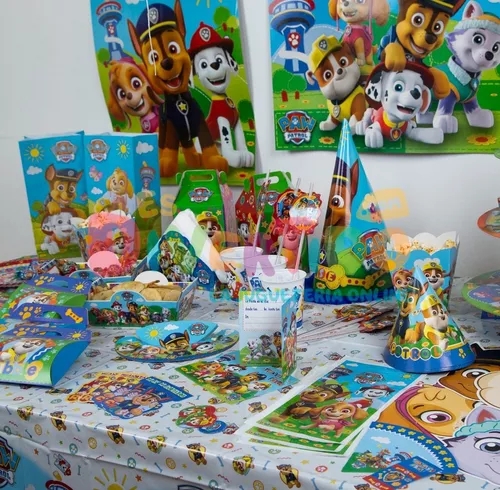 Mantel De Cumpleaños Patrulla Canina Ppatroll. Cotillón