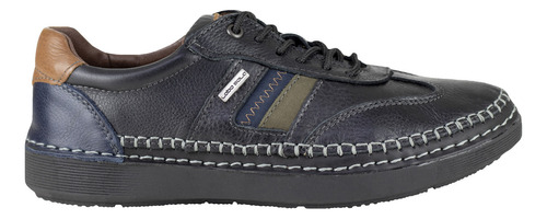 Zapato Negro Para Hombre Casual Lobo Solo 8154 Confor Urbano