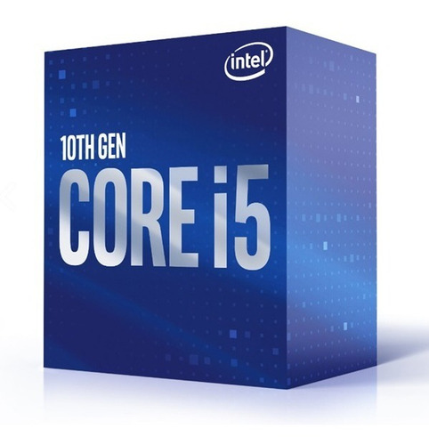 Procesador gamer Intel Core i5-10400 BX8070110400 de 6 núcleos y 4.3GHz de frecuencia con gráfica integrada