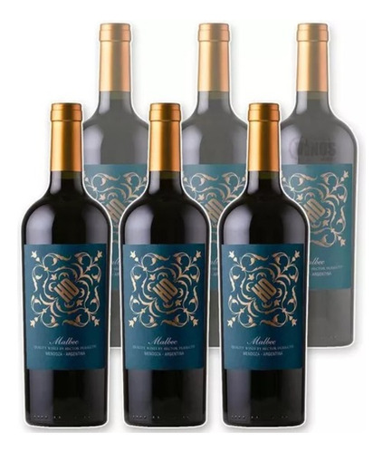 Vino Tinto Hd Malbec Caja X6 750ml