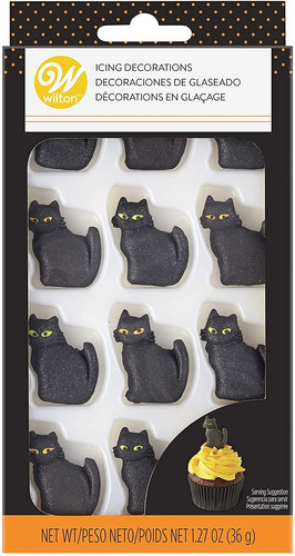 Artículos De Comida Black Cat Royal Icing Decor