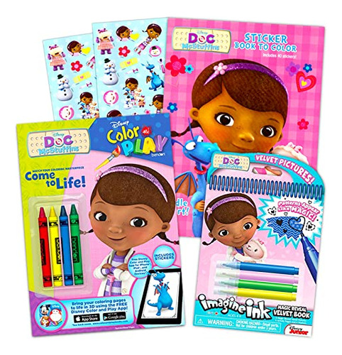 Super Set De Libros Para Colorear De Doc Mcstuffins De Disne