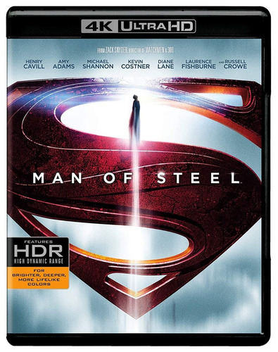 Blu Ray 4k Ultra Hd Man Of Steel Superman Dc Marvel 