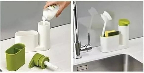 Dosificador Dispenser Jabon Detergente Pileta 2 En 1 Oferta! *** Ilumina-2 *** Mercadolider Platinum Importadores!