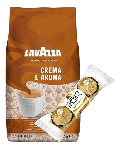 Cafe Grano Lavazza Crema E Aroma Marron 1k Pack Ferrero X3
