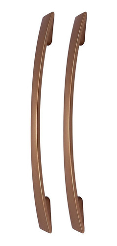 Kit 2 Puxador De Moveis Gaveta Armário 21cm Zamac 8 Cores Cor Cobre