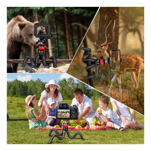 Tripode Gorila Flexible De 30 Cm Para Celular Y Camara De Fotografia Videos Flexible Con Soporte Selfie Para Telefono Gxtronics