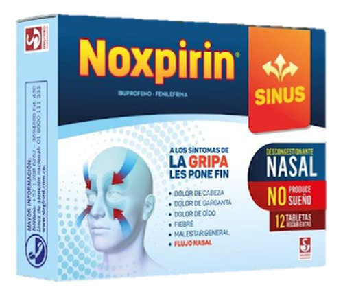 Noxpirin Sinus Ibuprofeno + Fenilefrina 200mg/20mg Siegfried