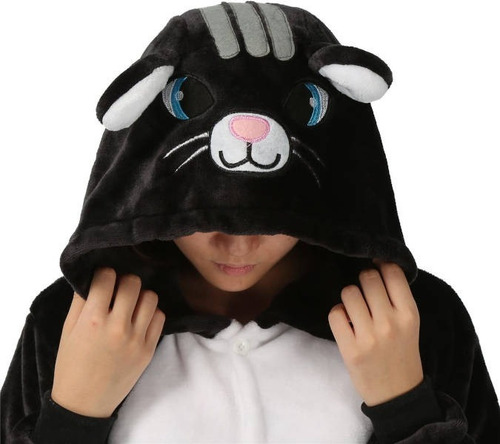 Imagen 1 de 4 de Pijama Gato Cat Gatito Disfraz Kigurumi Kawaii