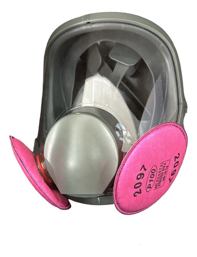 Mascara Respirador Full Face 6800 + Filtros 2097 P100
