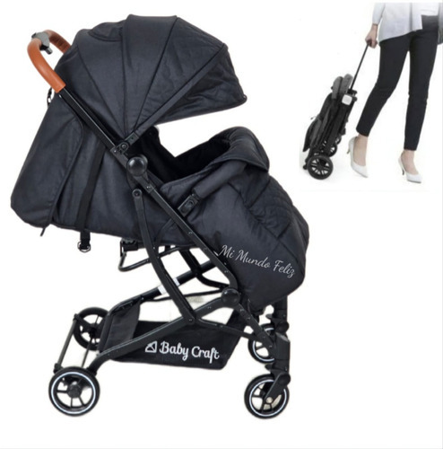 Coche Paseador Ebaby. Reclinable. Cubrepies Color Gris