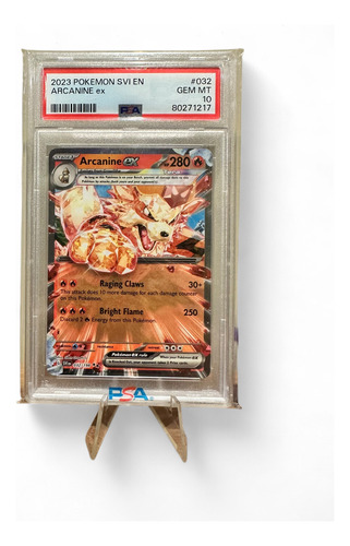 Arcanine Ex 032/198 - Psa 10 - Pokémon Tcg - Sv Base Set