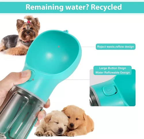 Bebedero Portatil Perro Mascota Comida Agua Multifuncional Pet