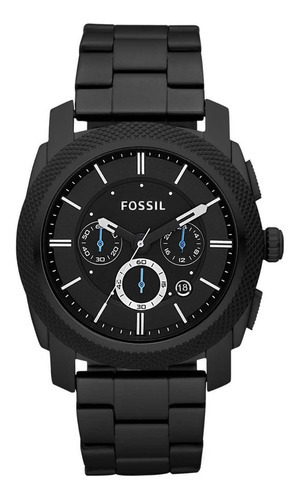 Reloj Fossil De Hombre Fs4552 Machine Chronograph Negro