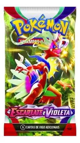 Blister Unitário Escarlate e Violeta COPAG Original Pacote 6 Cartas Pokémon  TCG Booster