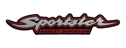 Parche Bordado Texto Logo Sportster Harley Davidson Espalda