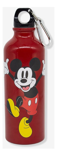 Garrafa Alumínio 500ml Mosquetão Mickey Mouse Zona Criativa