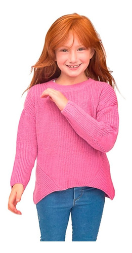 Imagen 1 de 6 de Witty Girls Sweater Rosa Corazon Abrigo Nena Niñas Ropa