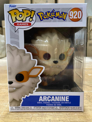 Arcanine 920 Pokemon Rubí Zafiro Funko Pop Original Nuevo